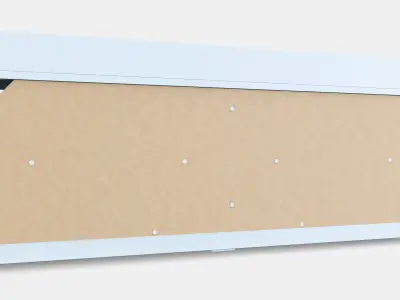 HAUGA TV bench Low-poly 3D model