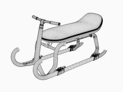 Kicksled 3D model get