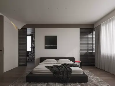 Bedroom interior scenes  3D model