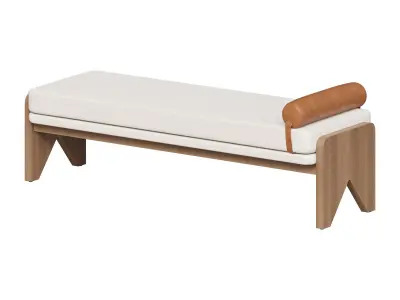 Conlen Accent Bench By Four Hands 3D model