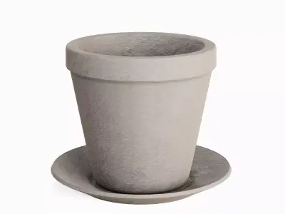 Classic Clay Pot 03 Low-poly 3D model