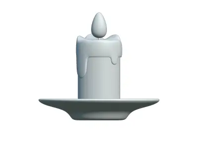 candle 3D model