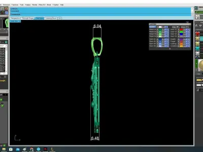 Luxury Chinese Dragon Dog Tag Pendant 3630 3D print model