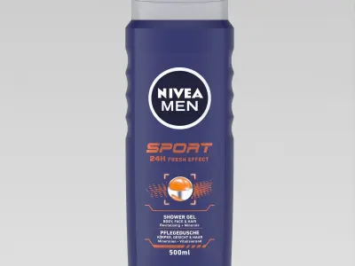 NIVEA MEN Sport 24h 500 ml 3D model