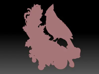 Red Cardinal 3D print model