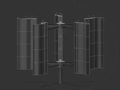 Modular wind generator 3D print model