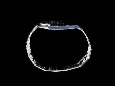 Designer Watch Low-poly 3D model