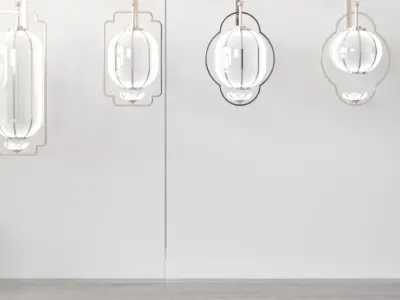 lamp New Chinese wall 3D model