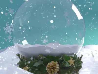 Waterglobe scene 3D model