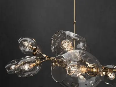 Collection Branching bubble 13 lamps 3D model