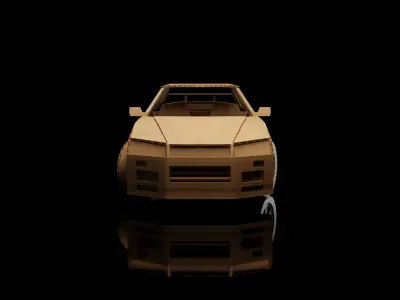 Nissan GTR Skyline R34 cardboard car 3D model