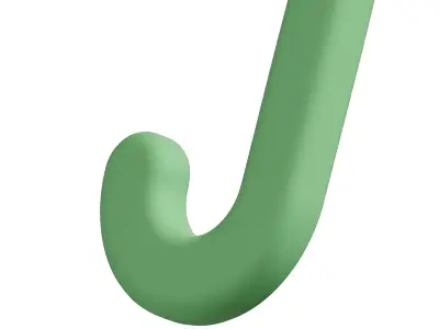 Plastic Sports Hockey Stick Toy 3D model