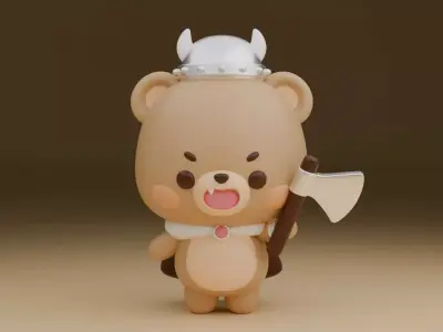 bear 120 3D print model