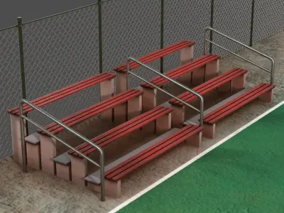 Basketball Court 3D model