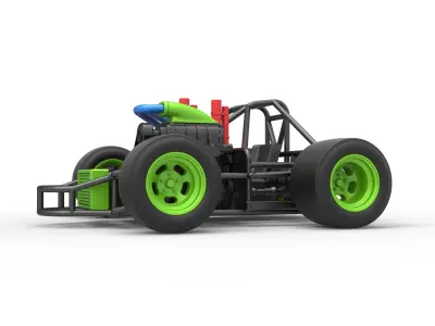 Concept crazy kart Scale 1 to 25 3D print model