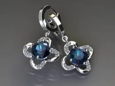 Luxurious Earring 3D print model