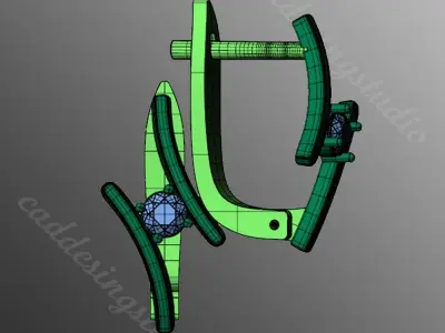 Earrings bi 2 3D print model