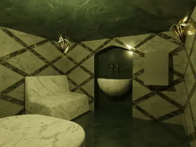 Luxury Turkish Bath Free low-poly 3D model