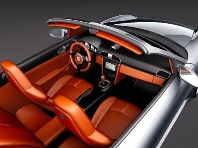 Porsche 911 Turbo 2010 convertible 3D model