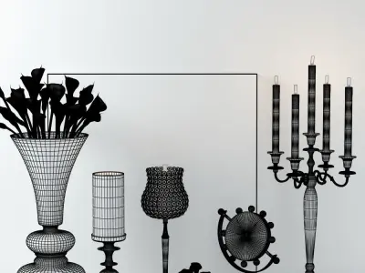 Richmond Interiors Decoration Set 3D model