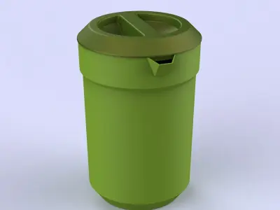 Jug with Removable Lid 3D print model