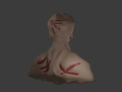 Demon Head       horror creepy 2 Free low-poly 3D model