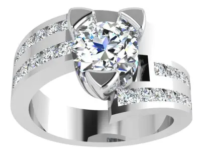 Channel Setting Ring 4446 3D print model