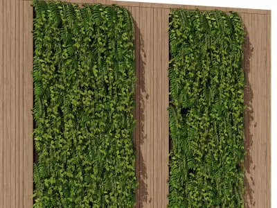 Green Wall - Vertical Garden Set2 3D model
