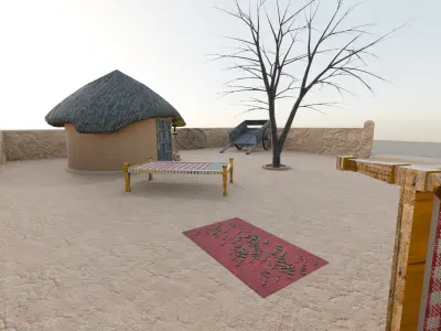 Sindhi Village Pack Low-poly 3D model
