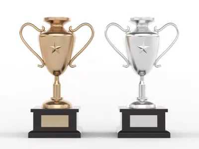 Trophy Cups 3D model 32