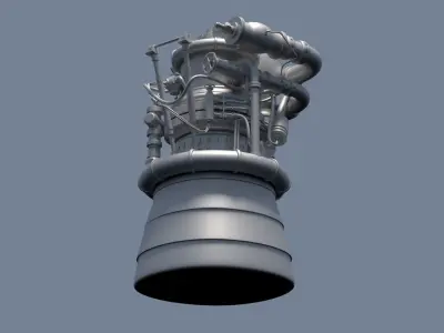 rocket engine Free 3D model