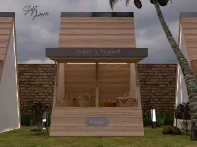 Stall or Kiosk or Booth Stand 3D model