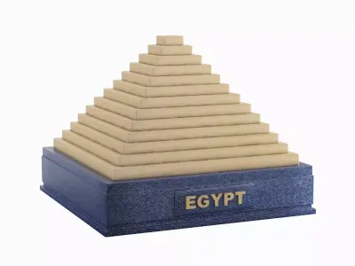 Pyramid Toy A 04 Low-poly 3D model