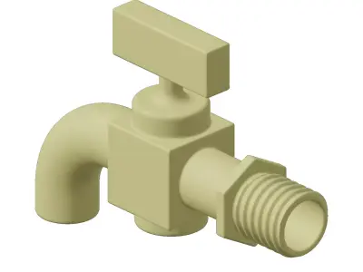 Plastic Exquisite Taper Faucet Toy 3D model