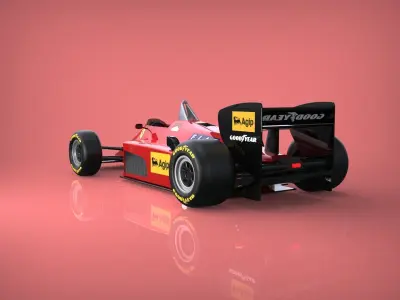F1-Ferrari 1985 3D model