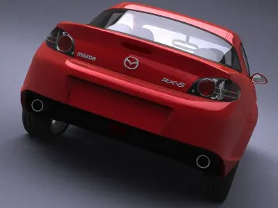 Mazda RX8 model in Lightwave 3D 3D model