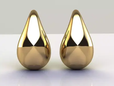 BOLD EARRING  BRINCO GOTA BOLD 3D print model
