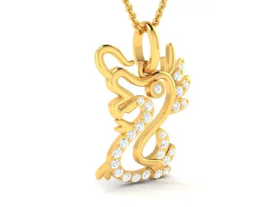 Women Pendant 3DM STL OBJ FBX Render Details 3D print model 11