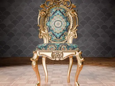 3D Royal Chair  3D model