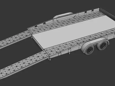 Car Trailer 3D model