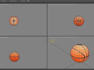 A basketball Low-poly 3D model purchase