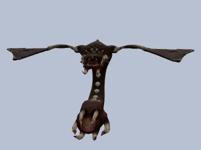 Spaceship HID Low-poly 3D model