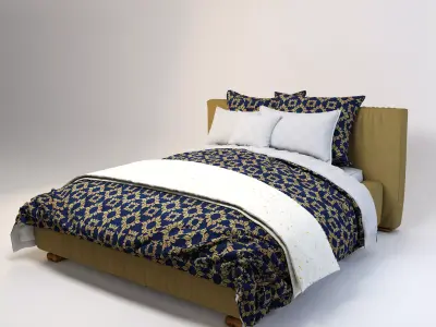 modern Bed 3D model