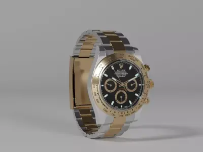 Rolex Daytona Luxury Watch Collection Low-poly 3D model