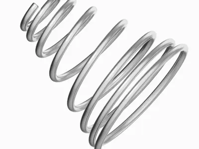 Steel Conical Spring 3D print model