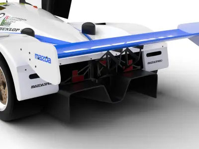 Mazda 787B 15 Racing 1991 HQ 3d model 3D model