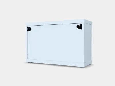 BESTA Shelf unit with door 63 Low-poly 3D model