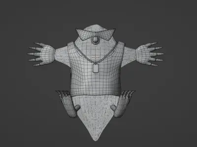 Mole - Game-ready character Low-poly 3D model