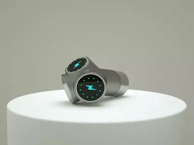 Car cigarette lighter 3D model