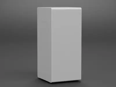 Tower Speaker V3 - Universal White Sound Unit Low-poly 3D model